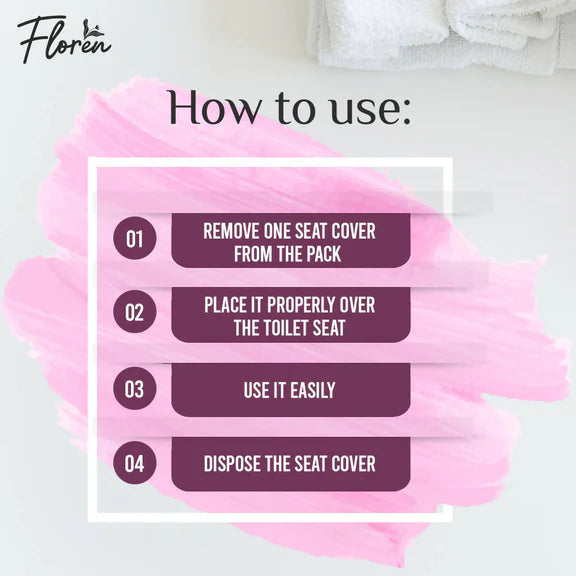 Floren Disposable Toilet Seat Covers - 20 pcs
