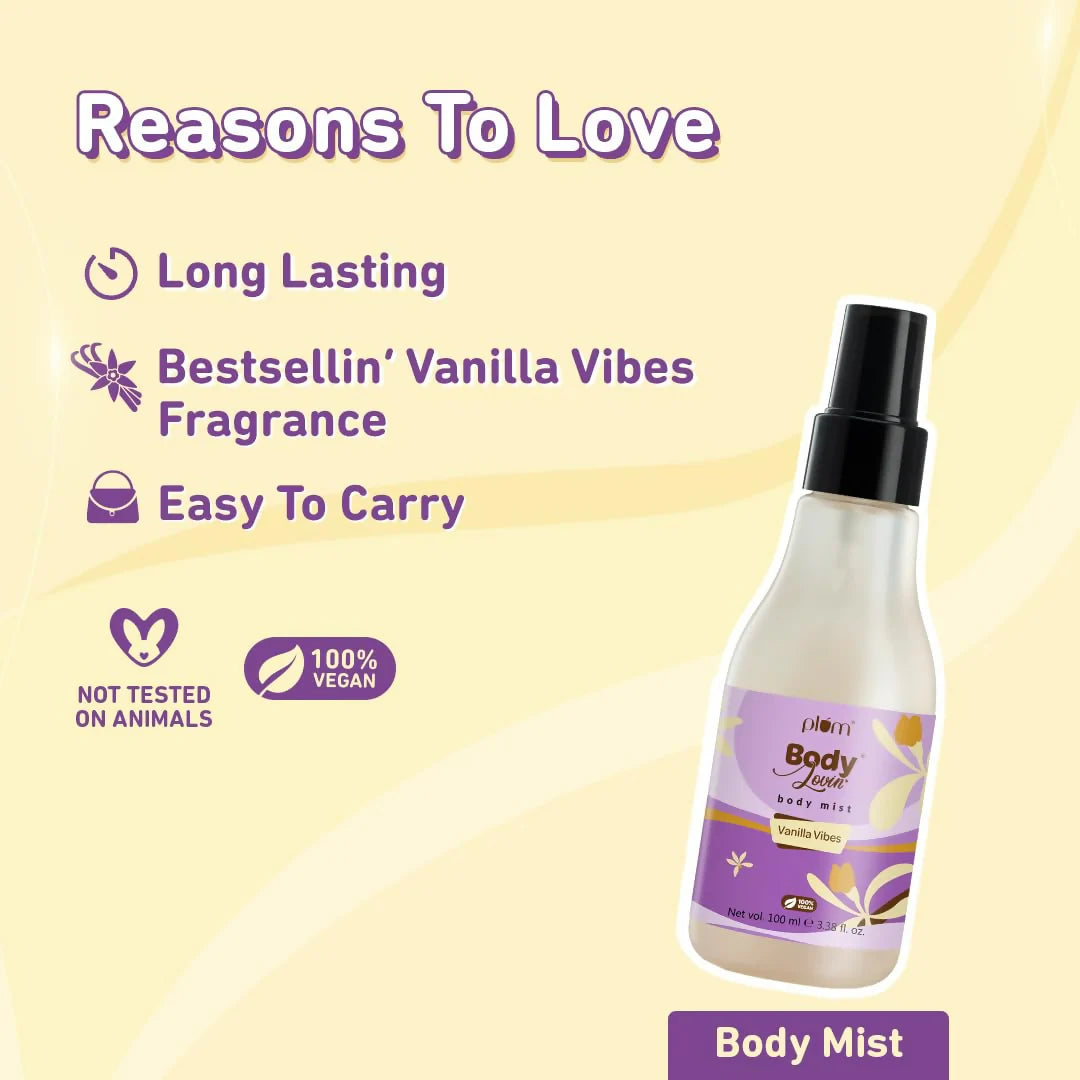 Plum BodyLovin' Vanilla Vibes Bath & Body Gift Set - combo