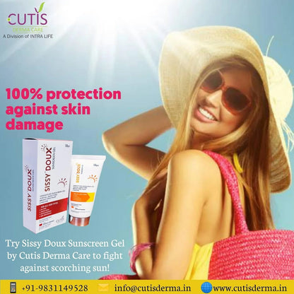 Rotex Cutis Sissy Doux Sunscreen Gel SPF 50 PA++++ - 50 gm