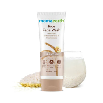 Mamaearth Rice Face Wash With Rice Water & Niacinamide - 50 ml