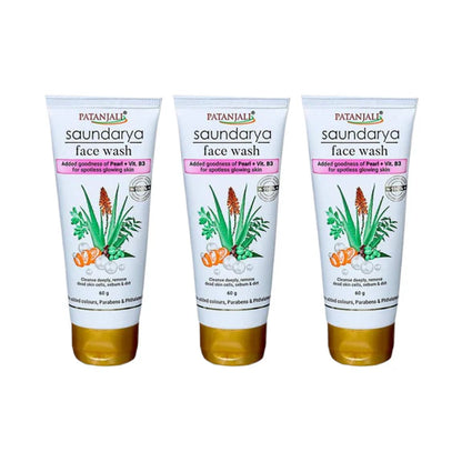 Patanjali Saundarya Face Wash - Pack of 1 - 60 gm