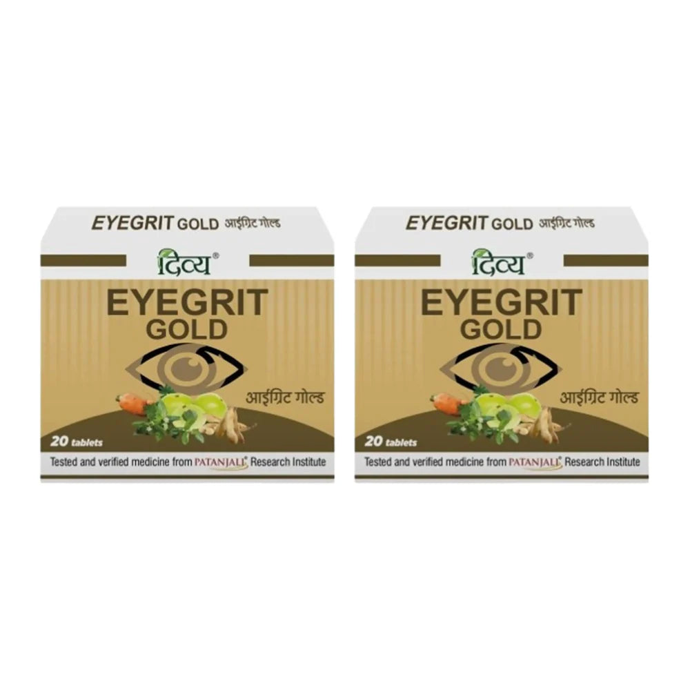 Patanjali Eyegrit Gold Tabs - 20 tabs - Pack of 1