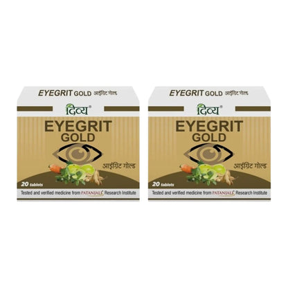Patanjali Eyegrit Gold Tabs - 20 tabs - Pack of 1