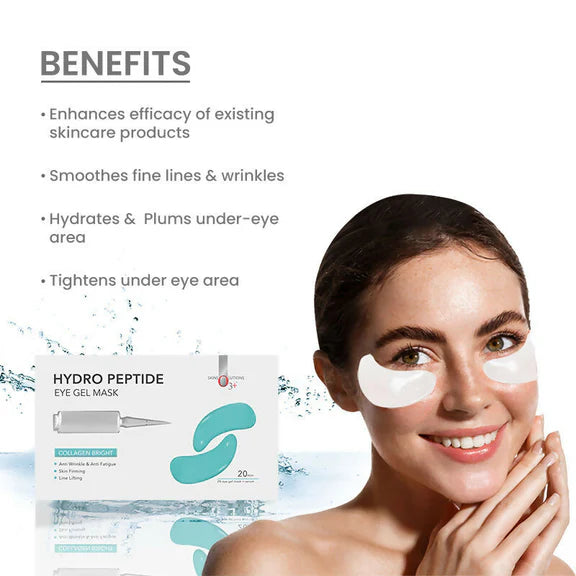Professional O3+ Hydro Peptide Hydrogel Eye Patch Mask With Collagen & Hyaluronic Acid For Dark Circles - 1 pair