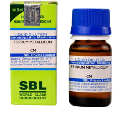 SBL Homeopathy Ferrum Metallicum Dilution -6 CH