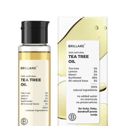 Brillare Tea Tree Hair Oil with The Goodness of Lemon & Sunflower Oil Dry - 100 ml