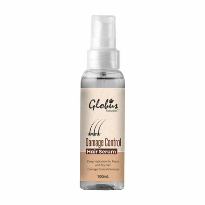 Globus Remedies Damage Control Hair Serum, For Frizzy Hair, Smoothens Rough Ends, Adds Instant Shine,100ml - 100 ml