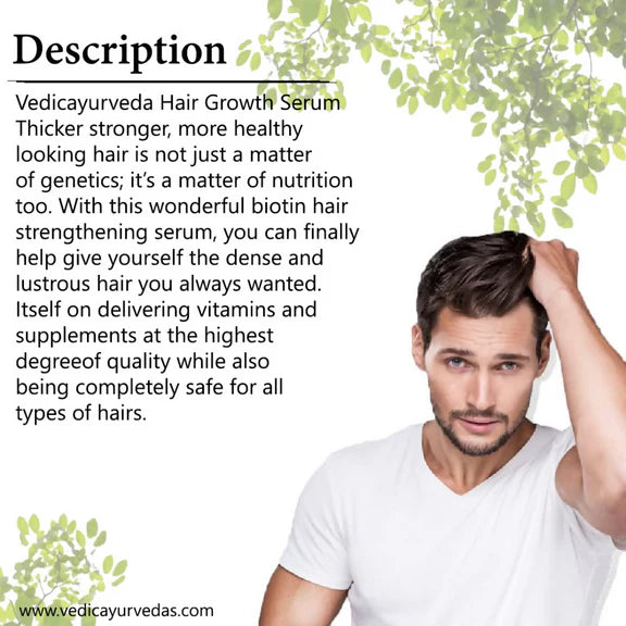 VedicAyurveda Hair Restore+ Serum Hair Growth Serum - 30 ml