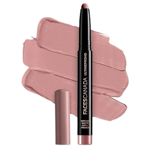 Faces Canada Ultime Pro HD Intense Matte Lipstick + Primer - Hazel (Brown) - 1.4 gm