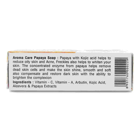 Aroma Care Papaya With Kozic Acid & Vitamin-C Whitening Soap - 75 gm