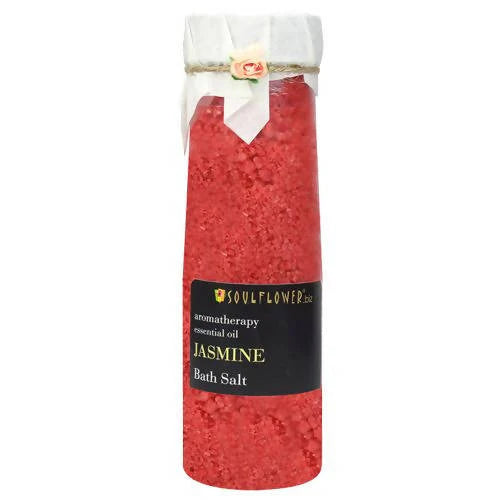 Soulflower Aromatherapy Essential Oil Jasmine Bath Salt - 500 gm