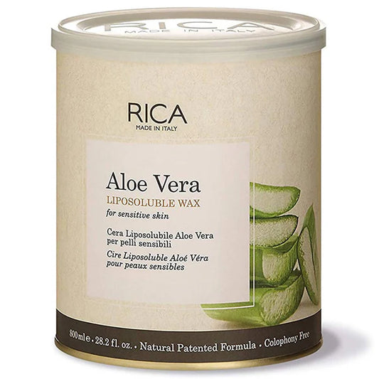 Rica Aloe Vera Liposoluable Hair Removal Wax Cream for Arms, Chest, Legs, Back, and Full Body - 800 ml