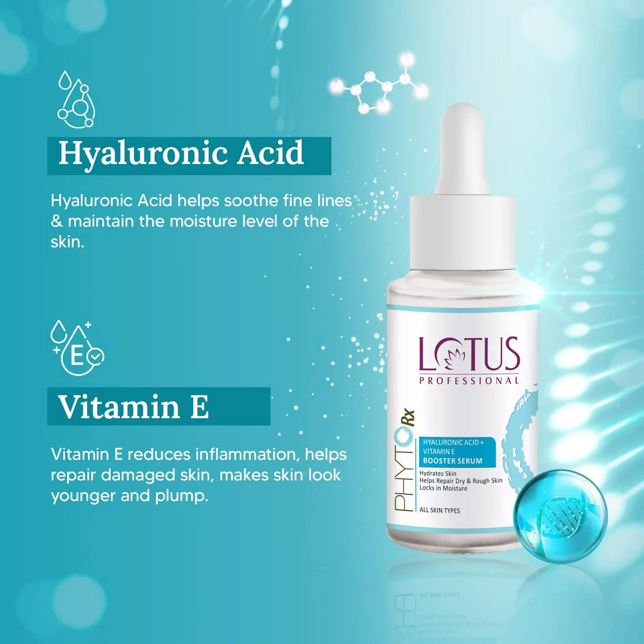 Lotus Professional Phyto Rx Hyaluronic Acid + Vitamin E Booster Serum