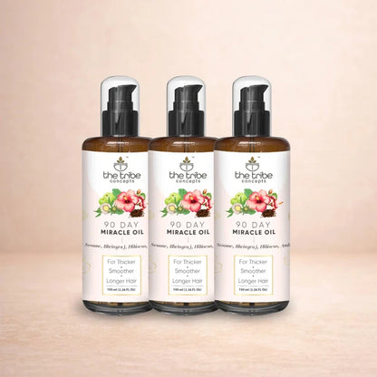 90 Day Miracle Hair Oil for hairfall, thicker hair growth & frizz control