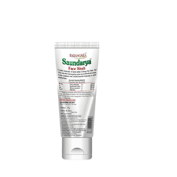 Patanjali Saundarya Face Wash - Pack of 1 - 60 gm
