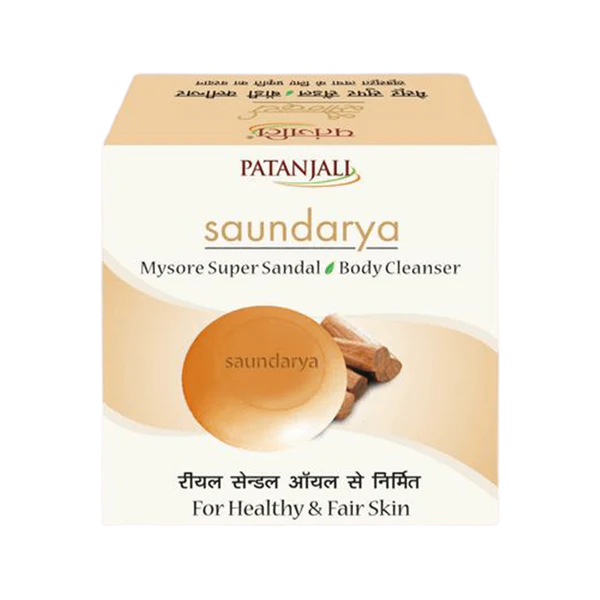 Patanjali Saundarya Mysore Super Sandal Body Cleanser (75 GM)