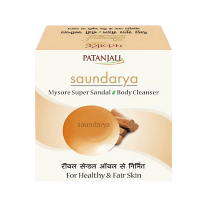 Patanjali Saundarya Mysore Super Sandal Body Cleanser (75 GM)