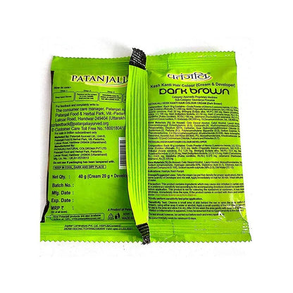 Patanjali Kesh Kanti Hair Colour (Cream & Developer) - Dark Brown -Dark Brown