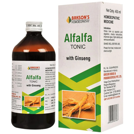 Bakson's Homeopathy Alfalfa Tonic with Ginseng