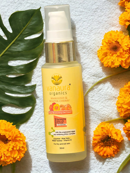 Marigold and Winter Cherry Deep Moisturizing Gel Cream for Dry Skin-30ml