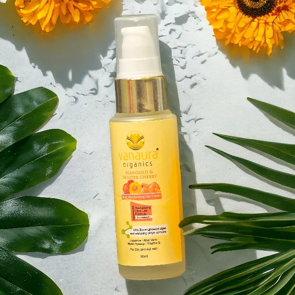 Marigold and Winter Cherry Deep Moisturizing Gel Cream for Dry Skin-30ml
