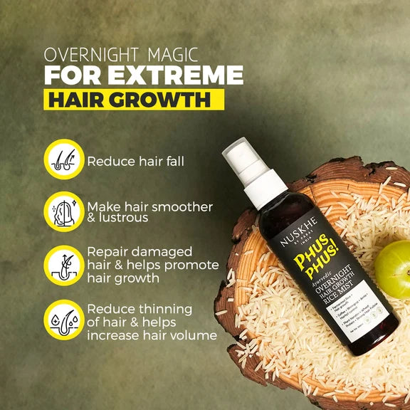 Nuskhe By Paras Ayurvedic Overnight Hair Growth Rice Mist - 100 ml