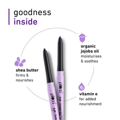 Plum Eye-swear-by Kohl Kajal - Deep Black - 0.35 gm