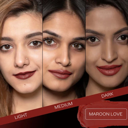 Faces Canada Weightless Matte Finish Lipstick - Maroon Love 06 - 4 gm
