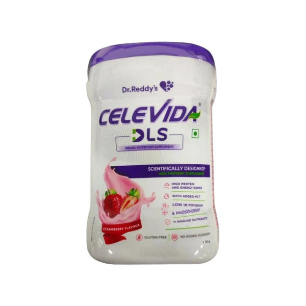 Celevida DLS Nutrition Powder - Strawberry Flavor - 400 gm