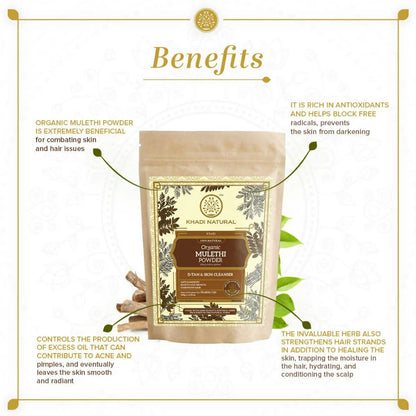 Khadi Natural Organic Mulethi Powder - 100 gm