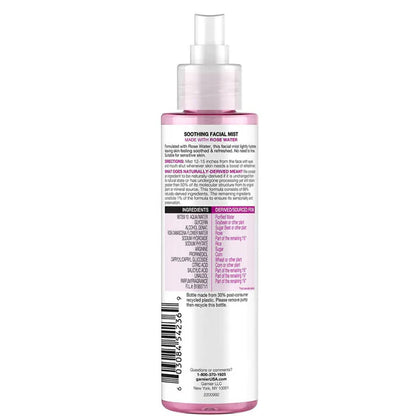 Garnier Skin Active Soothing Facial Mist with Rose Water - 130 ml