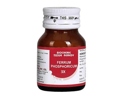 Bakson's Homeopathy Ferrum Phosphoricum Biochemic Tablets -3X