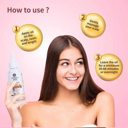 Ayouthveda Protein Hair Oil With Bhringraj and Coffee Beans - 100 ml