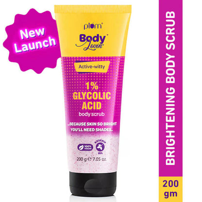 Plum BodyLovin Active-witty 1% Glycolic Acid Body Scrub - 200 gm