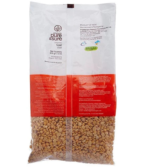 Pure & Sure Organic Toor Dal - 500 gm