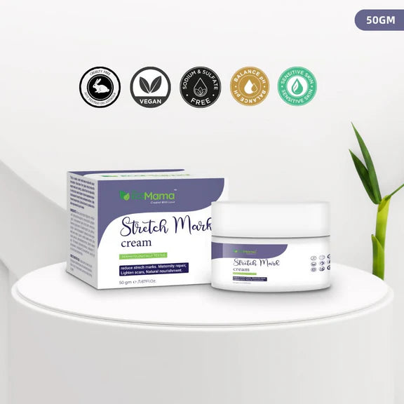 The Eco Mama Stretch Mark Cream With Shea Butter & Cocoa Butter - 50 gm