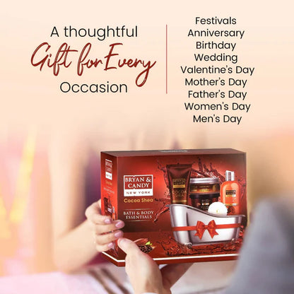 Bryan & Candy Cocoa Shea Bath Tub Collection Gift Set Kit - combo
