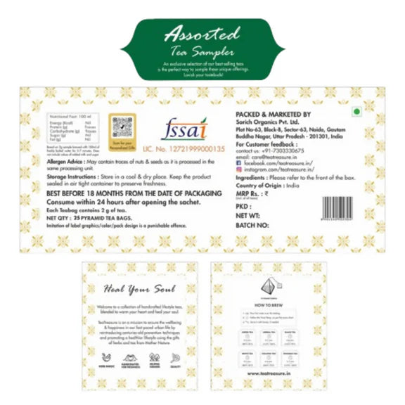 Tea Treasure Assorted Tea's Tea Bags - 25 bags