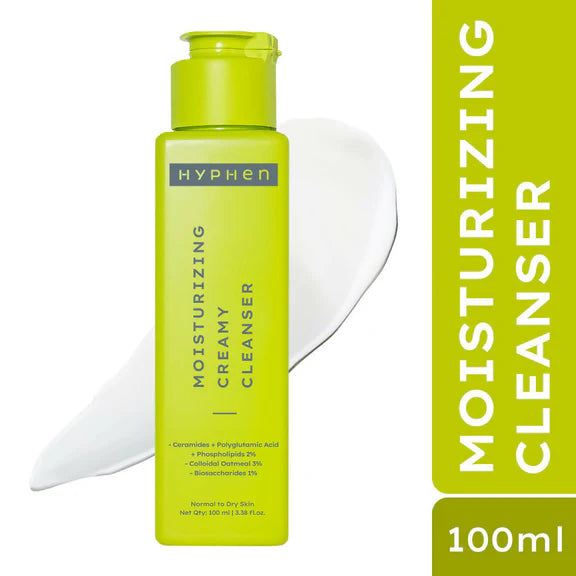 Hyphen By Kriti Sanon Moistuzing Creamy Cleanser, Hydration & Gentle Cleansing For Dry Skin - 100 ml