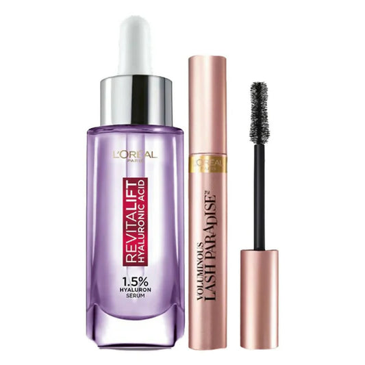 L'Oreal Paris Paradise Beauty Bestsellers - Lash Paradise Mascara & HA Serum - combo