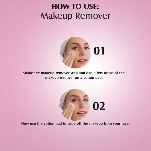Glam21 Makeup Remover For Water-Proof & Long Lasting Makeup - Pink - 100 ml