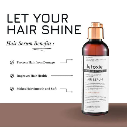 Detoxie Dry & Damage Repair Sun Block Hair Serum - 100 ml