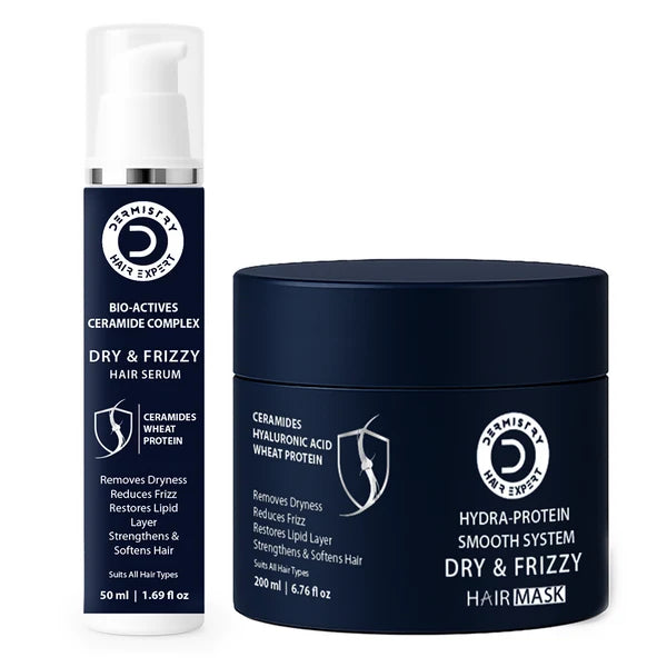 Dermistry Ceramide Hyaluronic Acid Protein Hair Mask & Serum - combo