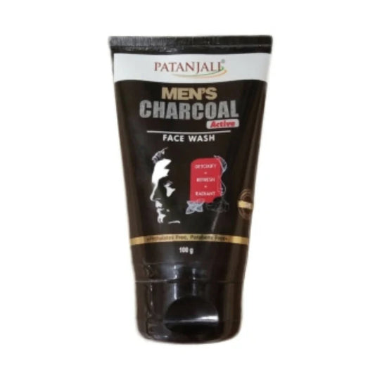 Patanjali Men's Charcoal Active Face Wash - 100 gm