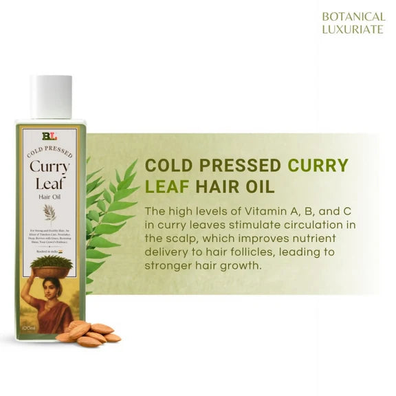 Botanical Luxuriate Cold Pressed Curry Leaf Hair Growth Oil - 100 ml
