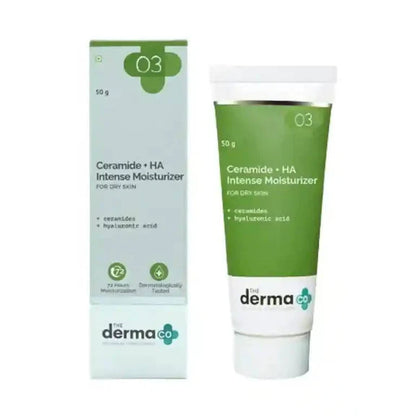 The Derma Co Ceramide + HA Intense Moisturizer for Dry Skin - 50 gm