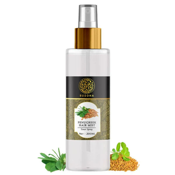 Buddha Natural Fenugreek Hair Vitalizer Spray Mist- Hair Thinning & Greying Hair Mist - 150 ml
