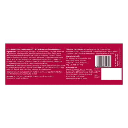 PLIX The Plant Fix Pomegranate 1% Retinol & 1% Bakuchi Oil Anti Ageing Night Cream - 50 gm