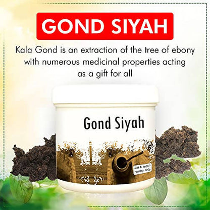 Hakim Suleman's Gond Siyah - 100 gm - Pack of 1