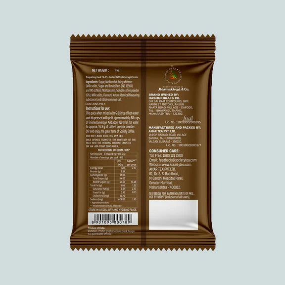 Society Daily Coffee Premix Pouch - 1000 gm